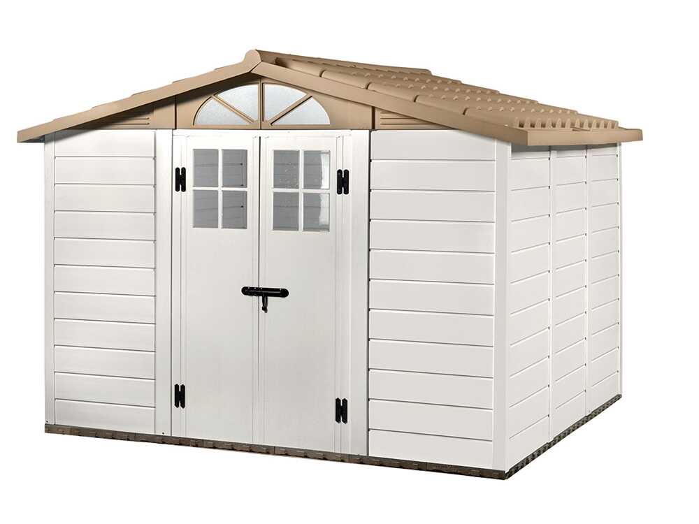 Garofalo Tuscany Evo 280 - Gartenhaus - Mit Fenstern und Doppelflügeltür - 282.5x242.5x225 cm – Bild 4
