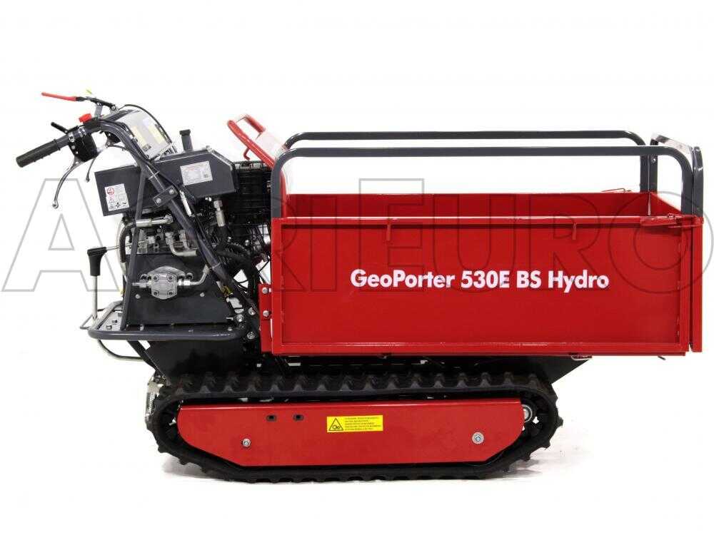 GeoPorter 530E BS Hydro - Raupendumper - 10 PS - Hydraulisches Kippsystem, Ladekapazität 500 kg – Bild 4