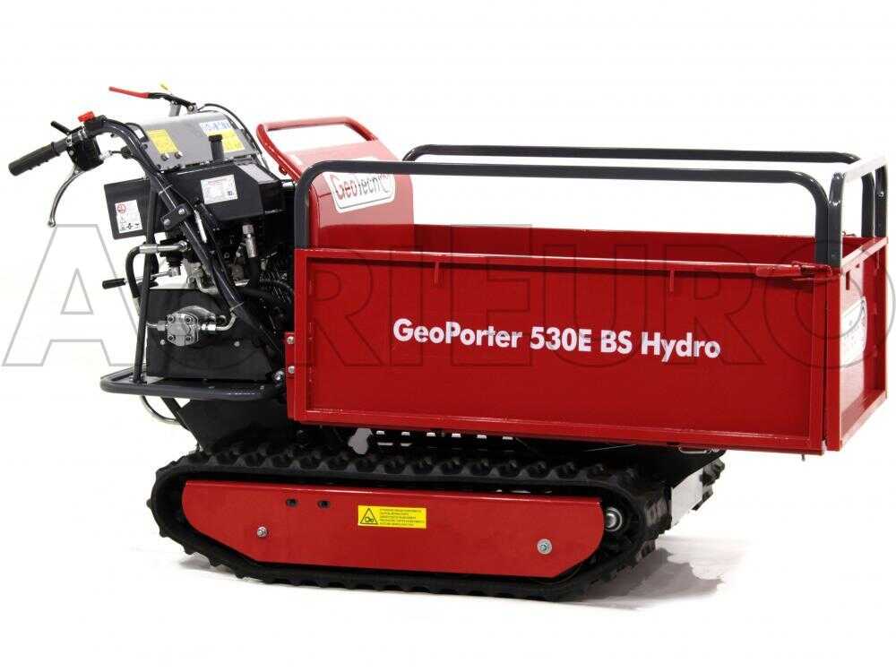 GeoPorter 530E BS Hydro - Raupendumper - 10 PS - Hydraulisches Kippsystem, Ladekapazität 500 kg