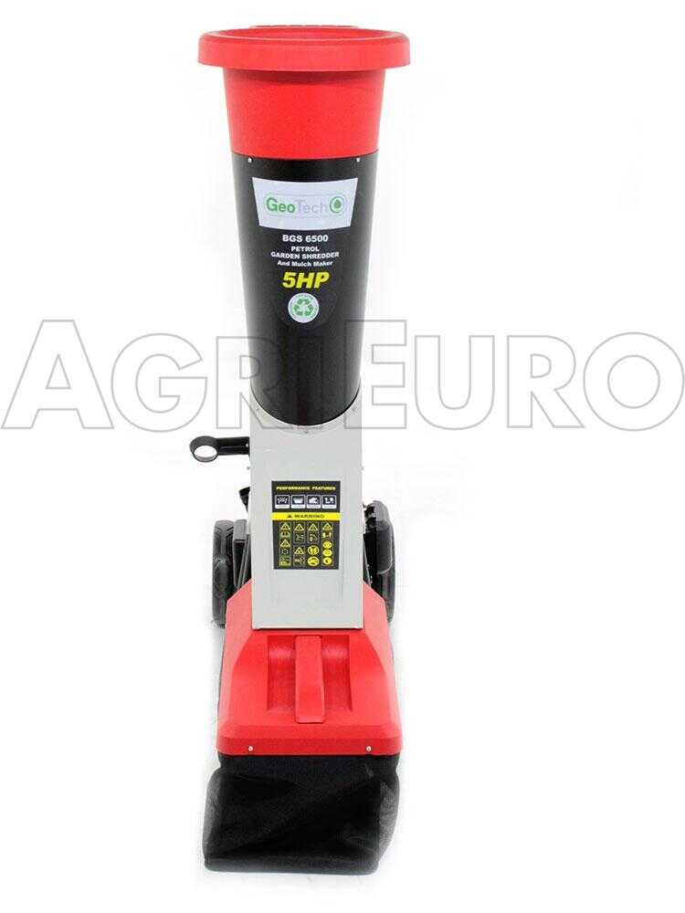 GeoTech BGS 6500 - Benzin Häcksler - mit Loncin Motor 5 PS – Bild 4