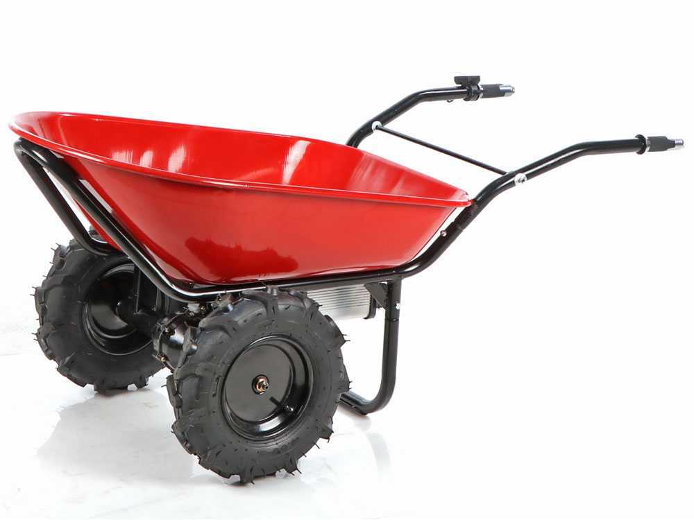 Geotech CAR 260T-100 - Akku-Schubkarre mit Traktorreifen - Akku 40V 6 Ah – Bild 4