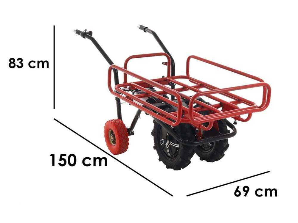 GeoTech CAR 300T - Akku-Schubkarre -T - 40V und 6 Ah Akku