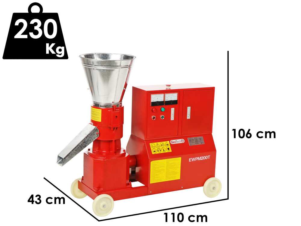 GeoTech EWPM200T - Pelletpresse 400V - Pelletherstellung für die Heizung