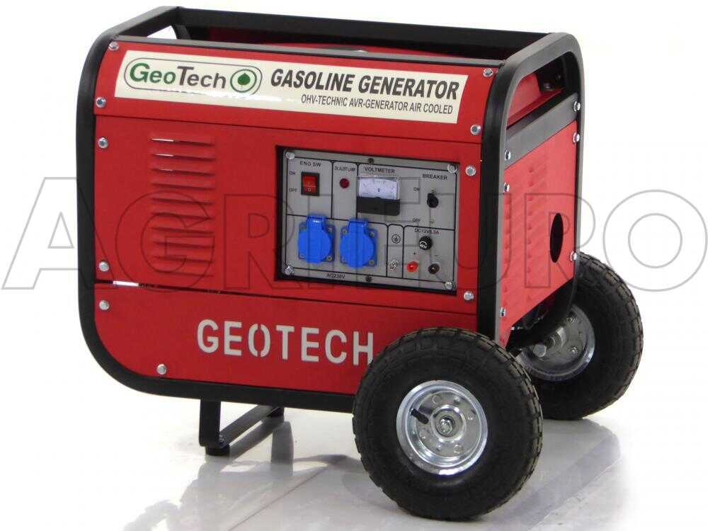 GeoTech GGSA3000 - Benzin-Stromerzeuger mit Rädern mit AVR-Regelung 2.7 kW - Dauerleistung 2.5 kW - 230V – Bild 4