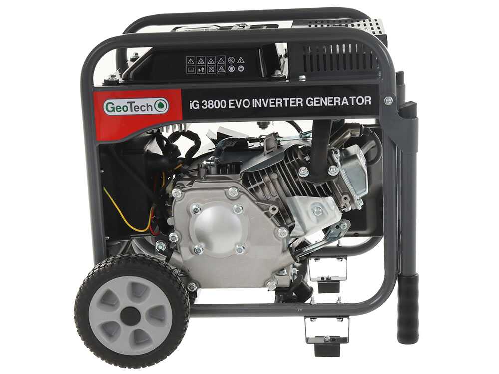 Geotech iG 3800 EVO - Benzin Inverter-Stromerzeuger auf Rädern 3.8 kW - Dauerleistung 3.5 kW - 230V – Bild 4