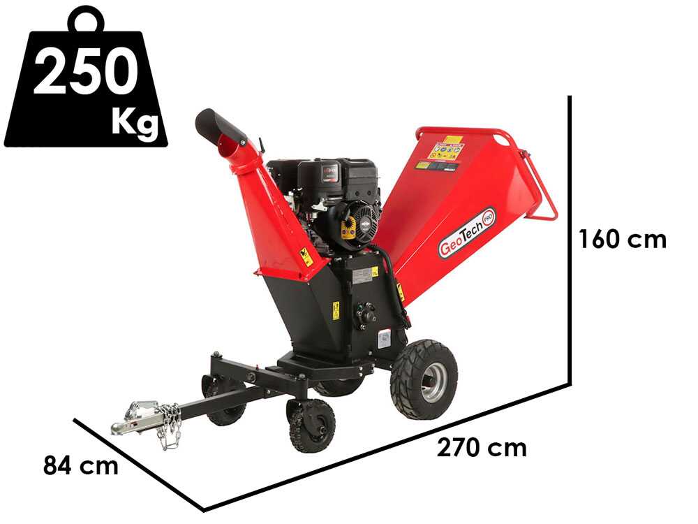 GeoTech PCS 160 BSE PRO - Profi Häcksler Schredder  - Motor B&S XR2100