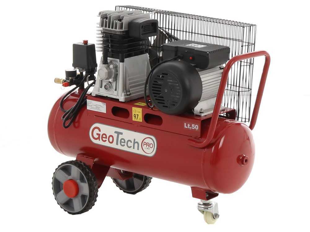 GeoTech-Pro BACP50-10-3 - Elektrischer Kompressor mit Riemenantrieb - Motor 3 PS - 50 l - Leistung 10 bar – Bild 2