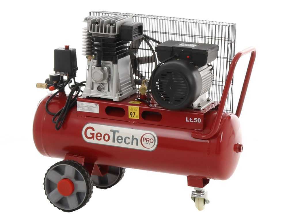 GeoTech-Pro BACP50-8-2 - Elektrischer Kompressor mit Riemenantrieb - Motor 2 PS - 50 l - Leistung 8 bar – Bild 3