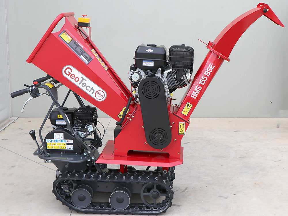 GeoTech-Pro BMS155 BS - Häcksler mit Raupenantrieb und Motorschubkarre - B&S XR2100 Motor – Bild 2