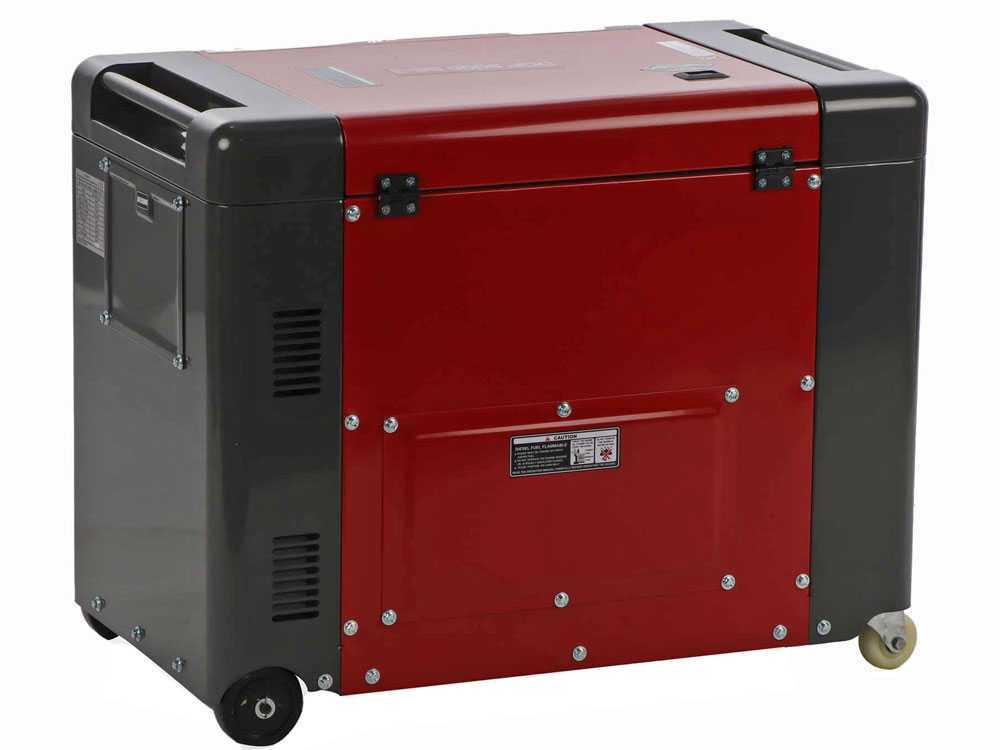 GeoTech Pro DGP8000SE-3 - Diesel-Stromerzeuger leise mit Rädern mit AVR-Regelung 6 kW - Dauerleistung 5.5 kW - 400V – Bild 4