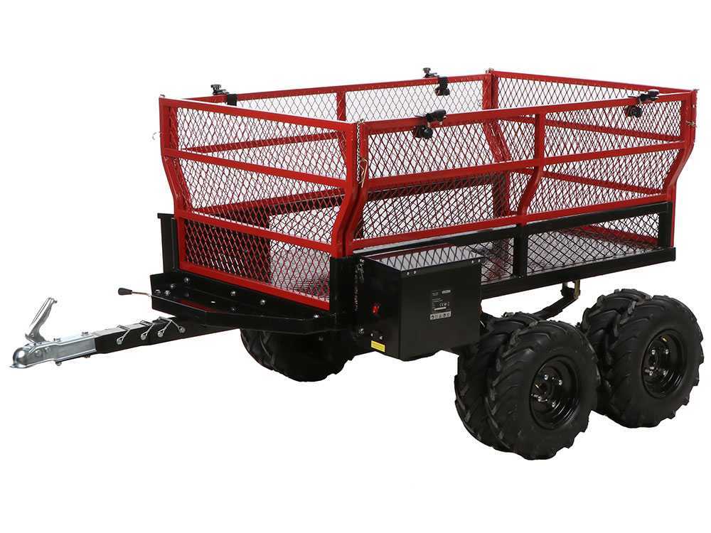 GeoTech-Pro E-Truck 600 - Batteriebetriebene Schubkarre mit Anhänger - Akku 48V 15Ah – Bild 3
