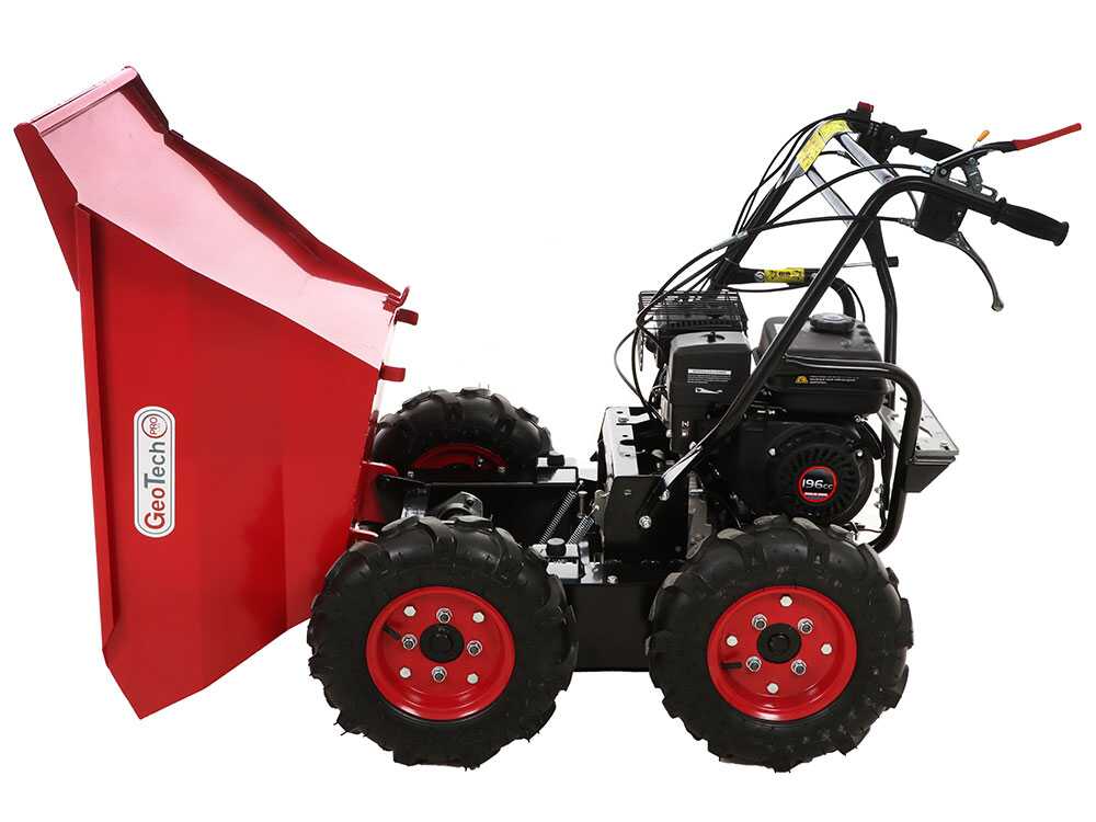 GeoTech Pro GEOTRAK 400 - Motorschubkarre - Kippmulde 400 kg - Allradantrieb – Bild 2