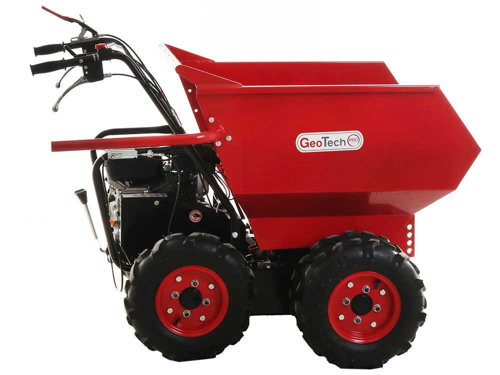 GeoTech Pro GEOTRAK 500 - Motorschubkarre - Kippmulde 500 kg - Allradantrieb – Bild 3