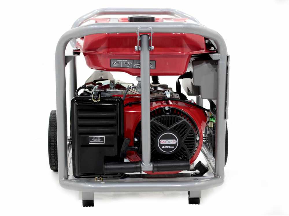 GeoTech Pro GGP 6500 - Benzin-Stromerzeuger mit Rädern und AVR-Regelung 5.4 kW - Dauerleistung 5 kW - 230V – Bild 3