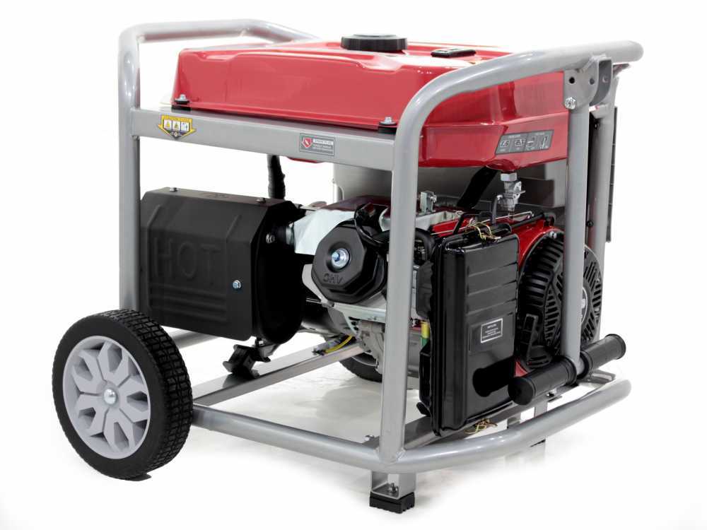 GeoTech Pro GGP 6500 - Benzin-Stromerzeuger mit Rädern und AVR-Regelung 5.4 kW - Dauerleistung 5 kW - 230V – Bild 4