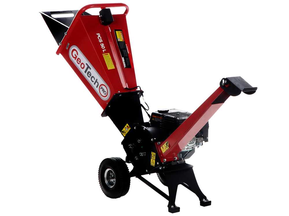 GeoTech-Pro PCS 50 L- Benzin-Häcksler - Loncin Motor 6.5 PS – Bild 2