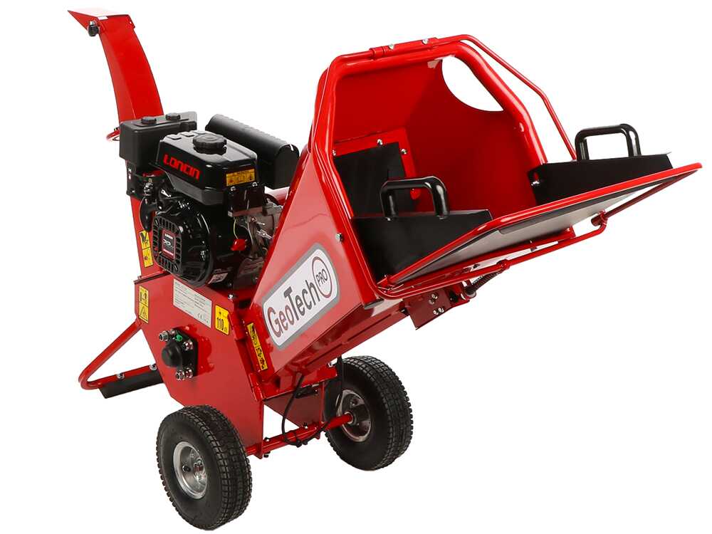 GeoTech-Pro PCS70L - Profi-Benzin-Häcksler - Loncin Motor 7 PS" – Bild 2