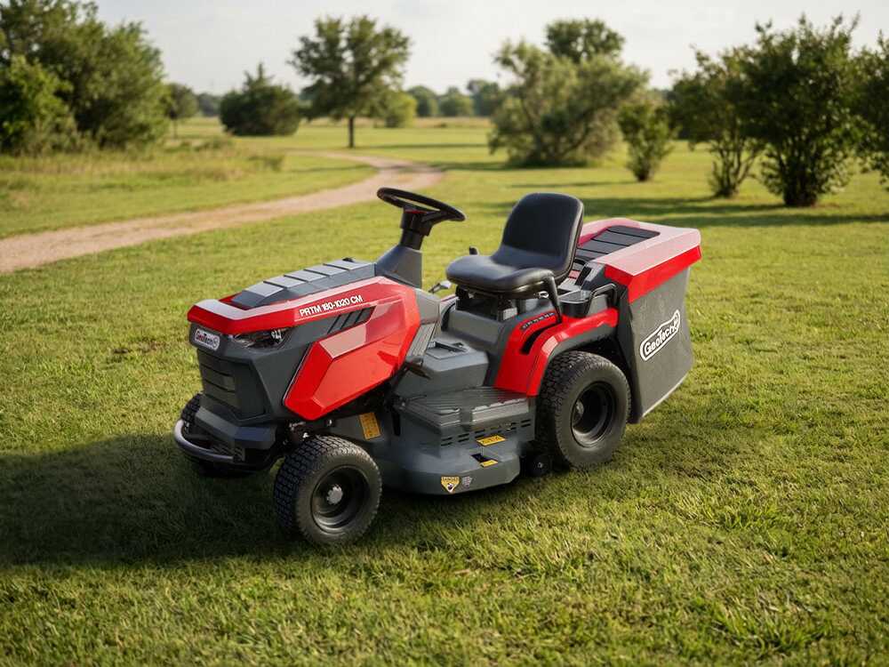 GeoTech-Pro PRTM 180-1020 CM - Rasentraktor - Mechanisches Getriebe - Fangkorb