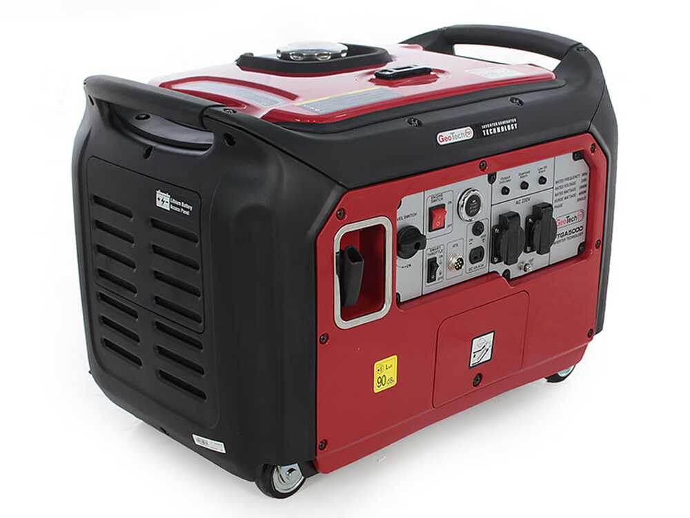 GeoTech PTGA 5000i - Leiser Inverter-Stromerzeuger 4 kW - Dauerleistung 3.5 kW - 230V