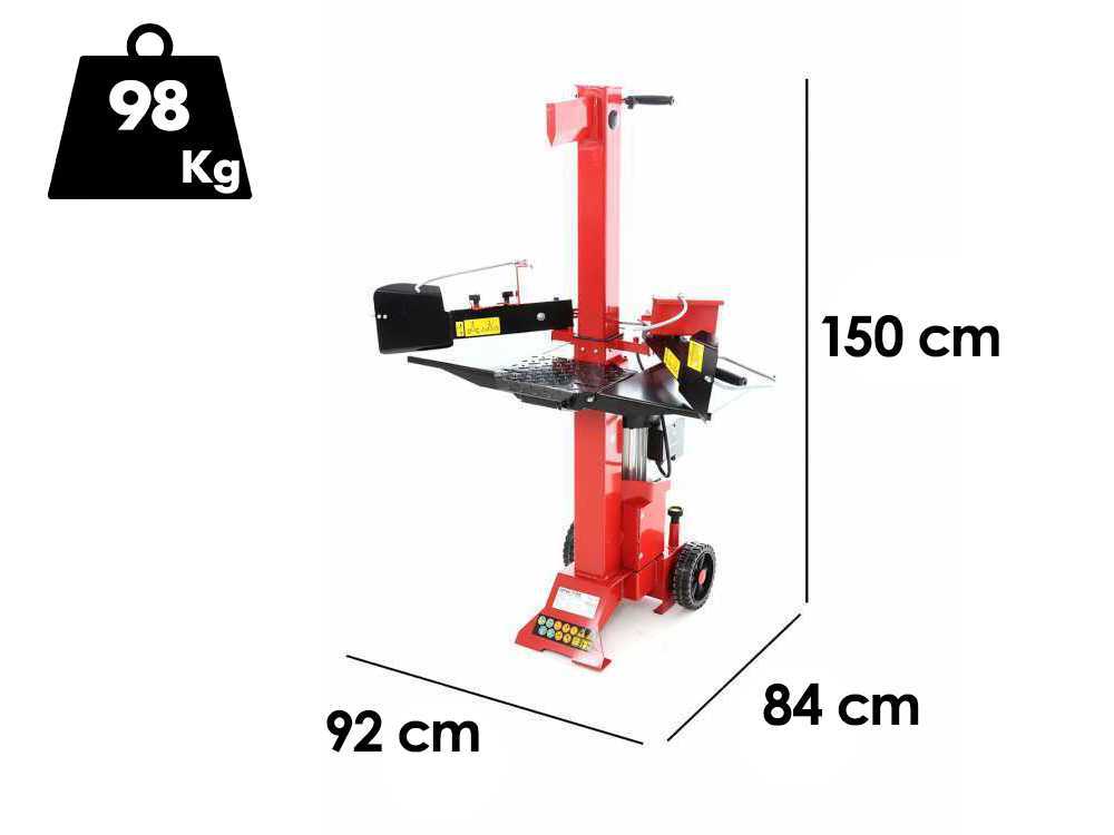 GeoTech SPVE 7-55 - Elektrischer stehender Holzspalter mit einphasigem Motor - 7 T