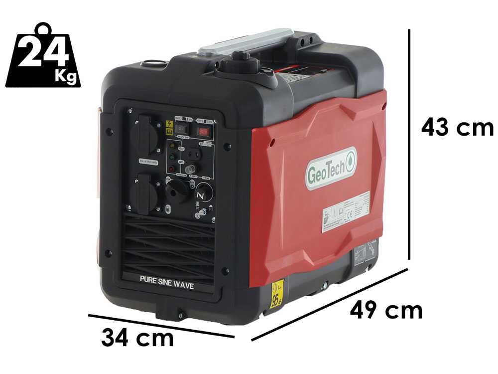 GeoTech SQL3000i EVO - Inverter Stromerzeuger 2.9 kW - Dauerleistung 2.7 kW - 230V