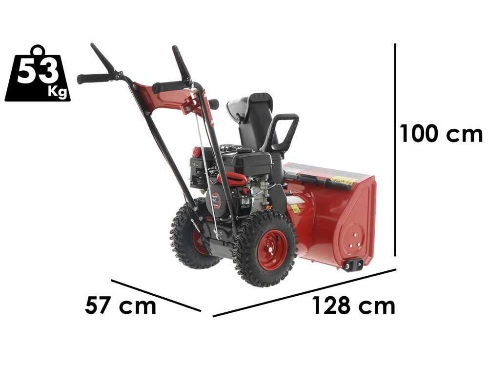 GeoTech ST 557 W EVO - Benzin-Schneefräse - Loncin H200