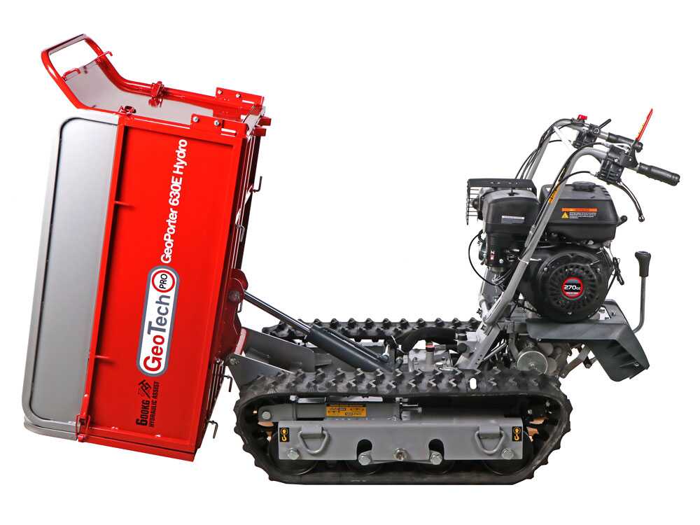 GeotechPro GeoPorter 630E Hydro - Raupendumper - Hydraulische ausziehbare Mulde 600Kg – Bild 3