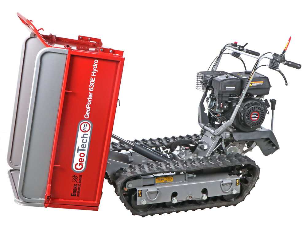 GeotechPro GeoPorter 630E Hydro - Raupendumper - Hydraulische ausziehbare Mulde 600Kg – Bild 4