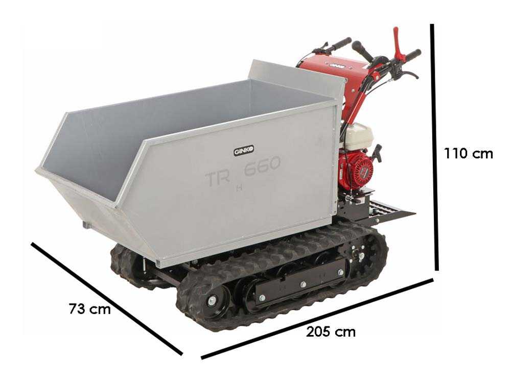GINKO TR 660 - Raupendumper mt Benzinmotor und Dumpermulde- Honda GX 200 Motor