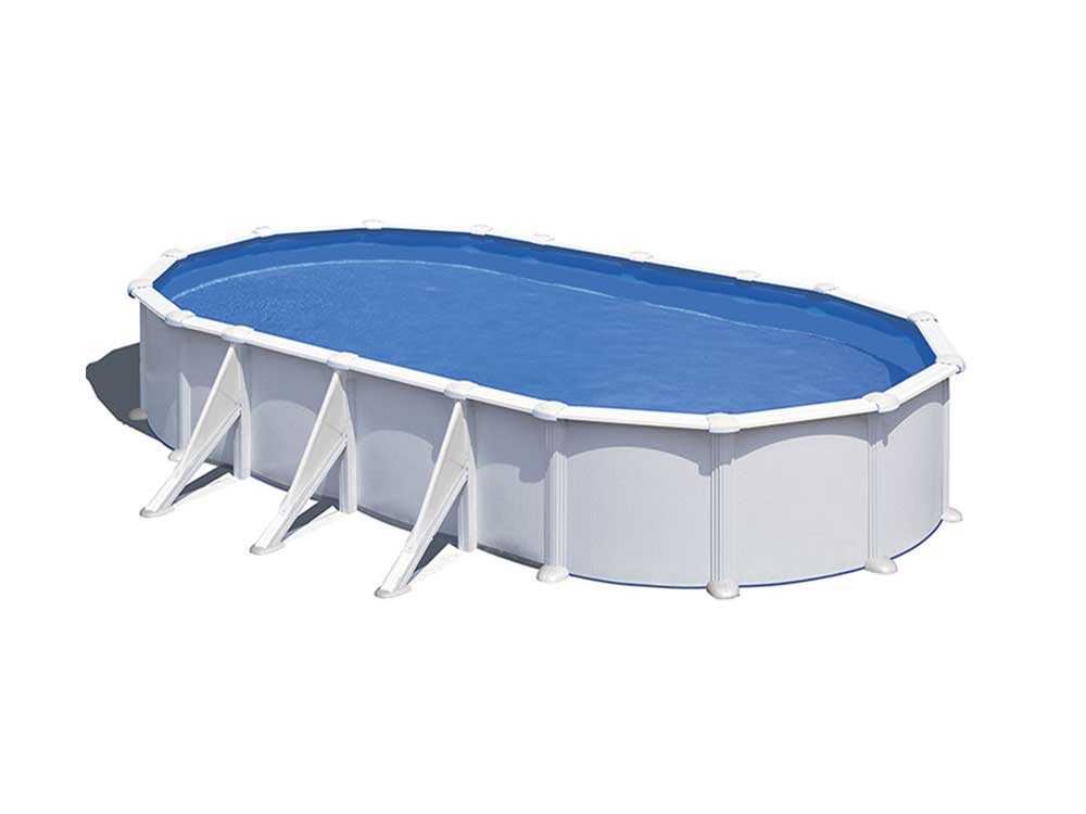 Gre Atlantis Oval 730x375x132cm - Stahlwandbecken – Bild 2