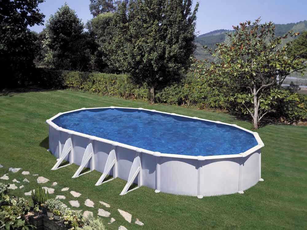 Gre Atlantis Oval 915x470x132cm - Stahlwandbecken – Bild 2