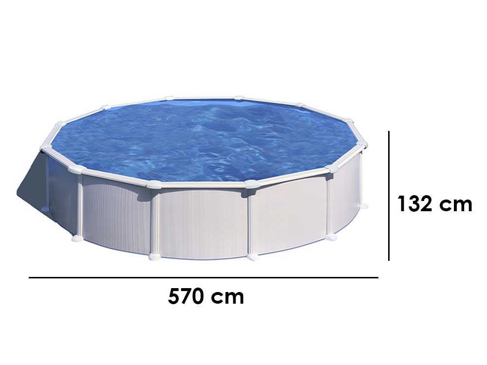 Gre Atlantis rund Ø550 x 132cm - Rundbecken