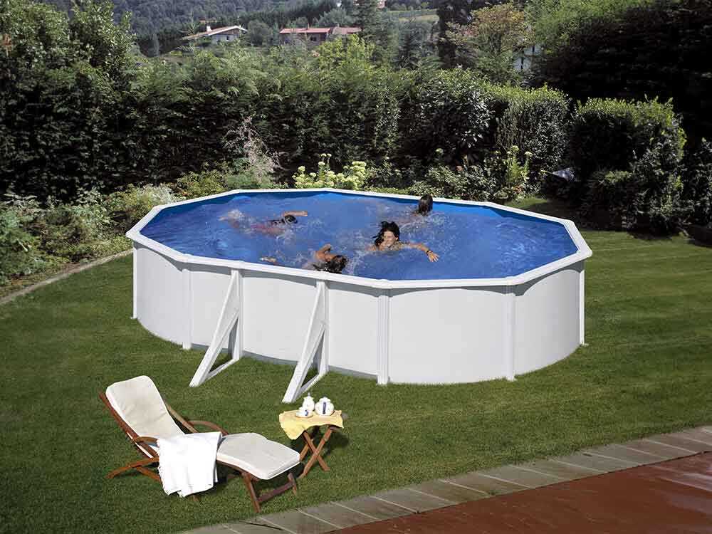 Gre Fidji Oval 500x300x120cm - Ovaler Stahlwandpool – Bild 3