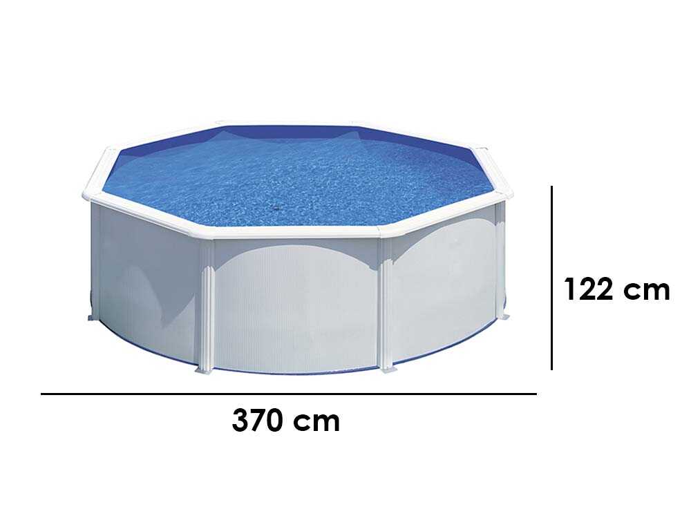 Gre Fidji Rund Ø350 x 120 cm - Runder Stahlwandpool