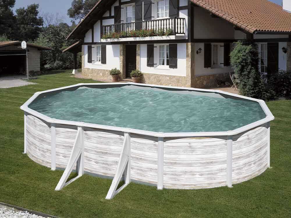 Gre Finlandia Oval 610x375x120cm - Stahlwandbecken – Bild 2