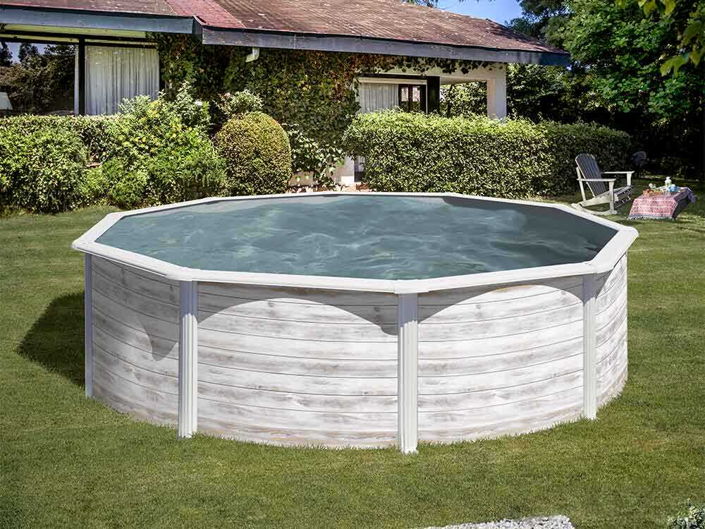 Gre Finlandia Rund Ø300 x 120 cm - Stahlwandbecken – Bild 3