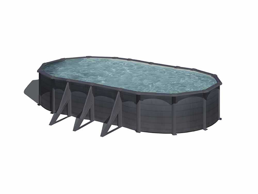 Gre Kea Ovale 730x375x120cm - Stahlwandpool – Bild 2