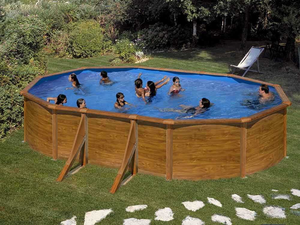 Gre Pacific Oval 610x375x120cm - Stahlwandpool – Bild 3