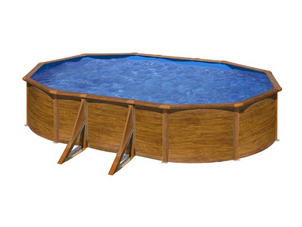 Gre Pacific Oval 610x375x120cm - Stahlwandpool – Bild 2