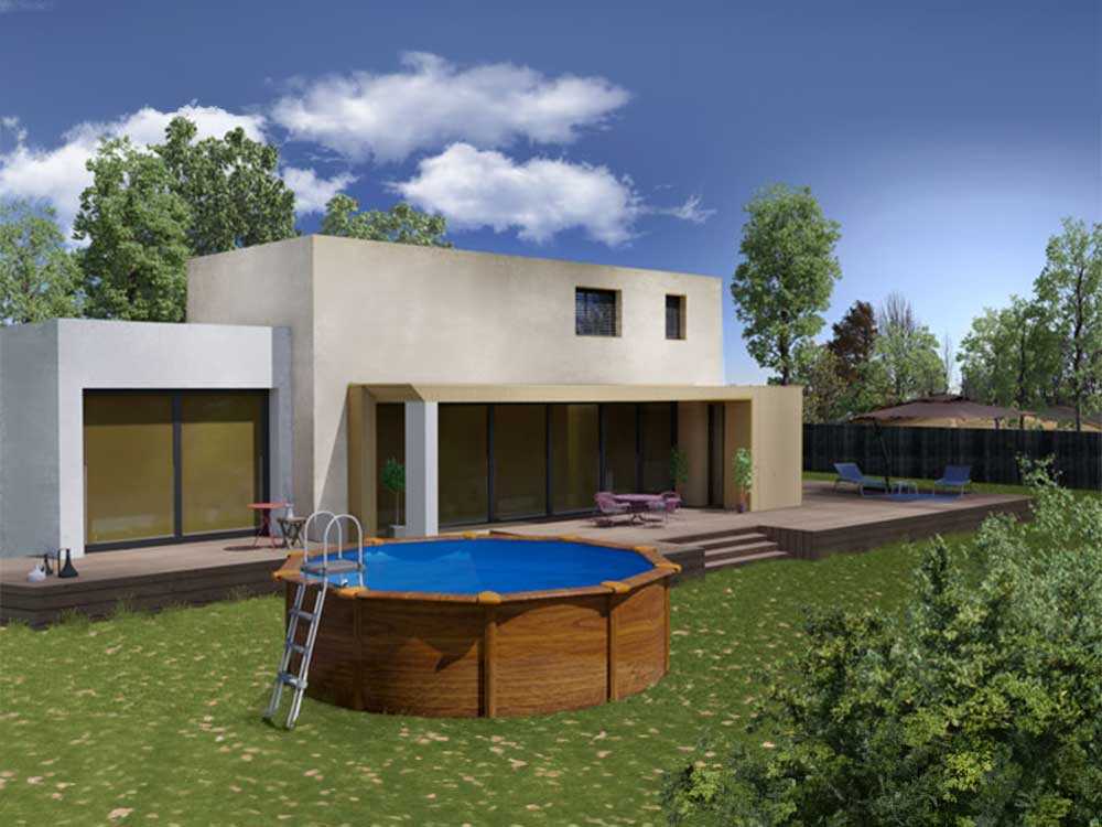 Gre Pacific rund Ø350 x 120 cm - Oberirdischer Stahlpool – Bild 3