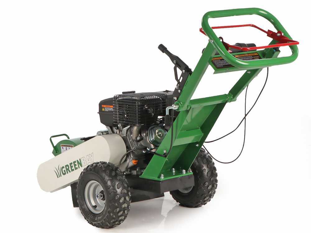 GreenBay Deep LE-330 - Baumstumpffräse - Loncin-Motor 420 ccm mit E-Starter - Schneidegerät mit 8 Wolframkarbidhämmern – Bild 4