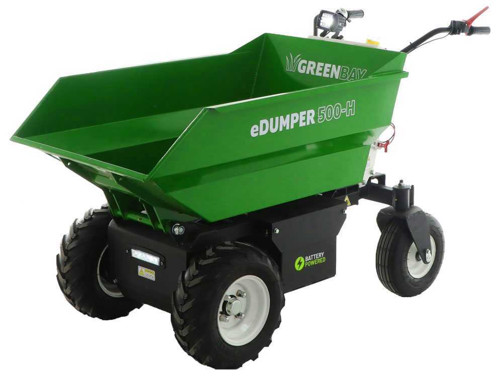 GREENBAY eDUMPER 500-H - Akku-Schubkarre - 48V 32Ah Hydraulische Kippvorrichtung – Bild 2