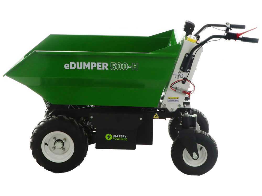 GREENBAY eDUMPER 500-H - Akku-Schubkarre - 48V 32Ah Hydraulische Kippvorrichtung – Bild 3