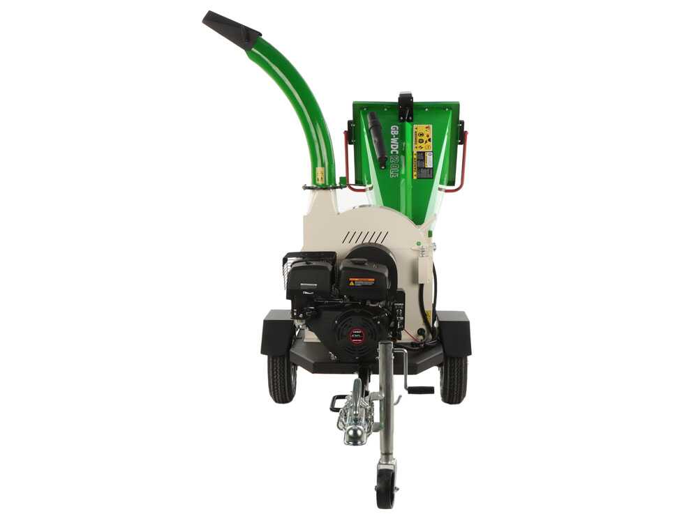 GreenBay GB-WDC 120 LE - Profi Häcksler mit Benzinmotor Loncin G420FD mit 15 PS – Bild 2