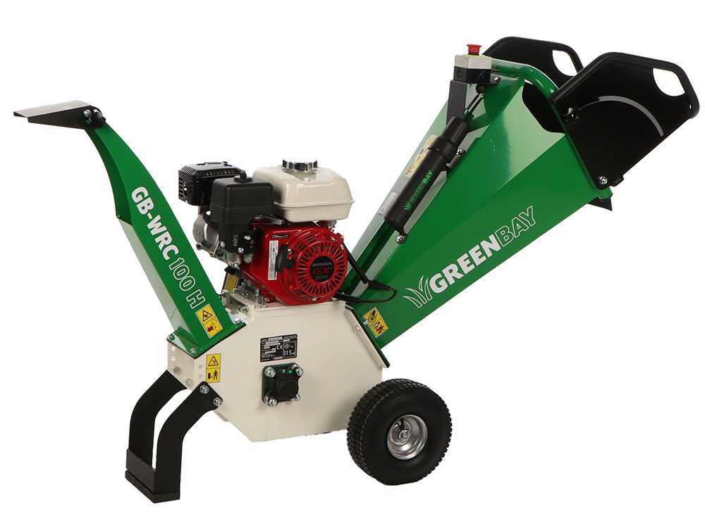 GreenBay GB-WRC 100 H - Profi Häcksler mit Verbrennungsmotor - 6,5 PS Honda GX200 Motor – Bild 3