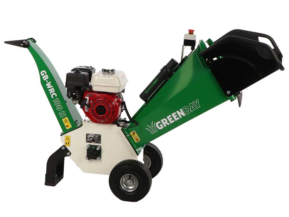 GreenBay GB-WRC 100 H - Profi Häcksler mit Verbrennungsmotor - 6,5 PS Honda GX200 Motor – Bild 2