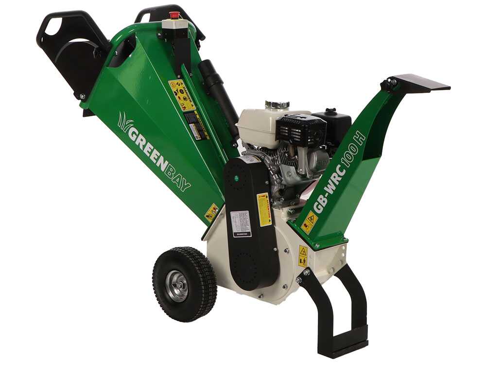 GreenBay GB-WRC 100 H - Profi Häcksler mit Verbrennungsmotor - 6,5 PS Honda GX200 Motor – Bild 4
