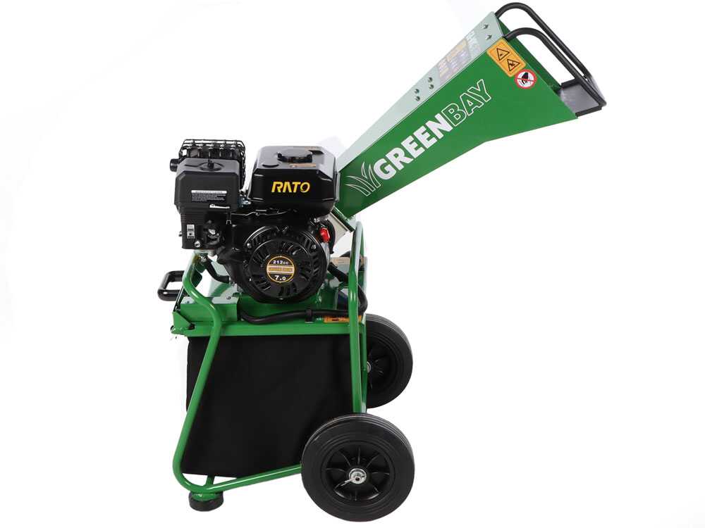 GreenBay GB-WRC 55 RB- Häcksler mit Verbrennungsmotor - Benzinmotor RATO R210-A da 7 PS – Bild 4