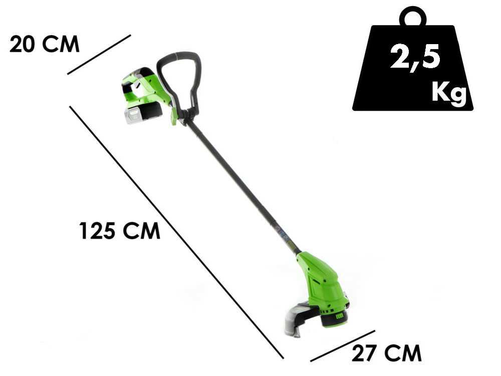Greenworks G48LM41ST25K2X - Set Akku-Rasenmäher + Akku-Rasentrimmer- 48V - 2x 24V/2Ah – Bild 3