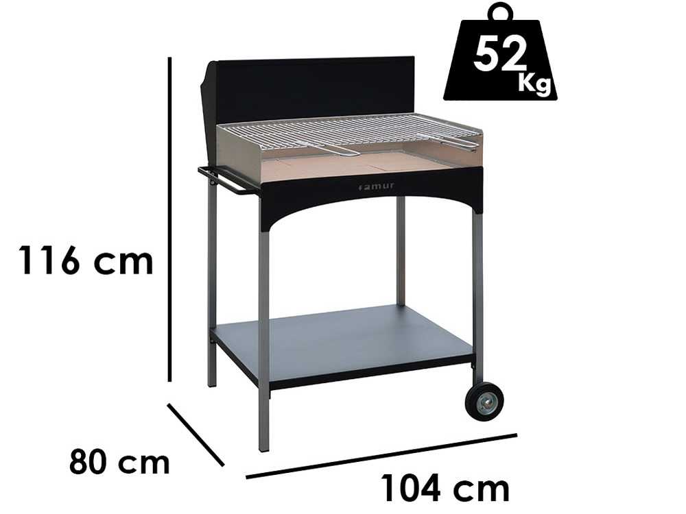 Grill Famur BK 8 ECO Holz/Kohlegrill